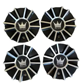 C10342b02-cap Mazzi C10342b03-cap Set Of 4 Wheels Gloss Black / Silver Custom Wheel Center Cap C10342b02-cap Mazzi C10342b03-cap Set Of 4 Wheels Gloss Black / Silver Custom Wheel Center Cap