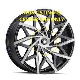 Mazzi C10372tm01 Big Easy 18 Inch Black Machined Tinted Metal Wheel Center Cap