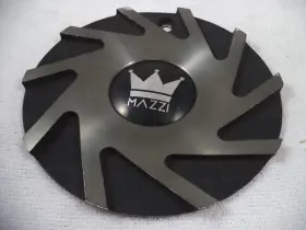C10372tm02-cap Mazzi C10372tm02cap Wheels Tinted / Gloss Black Custom Wheel Center Cap Caps #