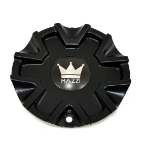 C10371mb02 Mazzi Wheels Wheel Rim Center Hub Cap Closed-end Bolt-on Matte Black 6-3/4 Inch Od For 371