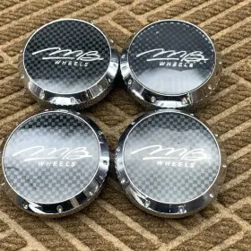 C425-v-mbw-cap Mb Custom Wheels Center Caps Used Set Of 4 #c555101 Cap #c425-v-mbw-cap