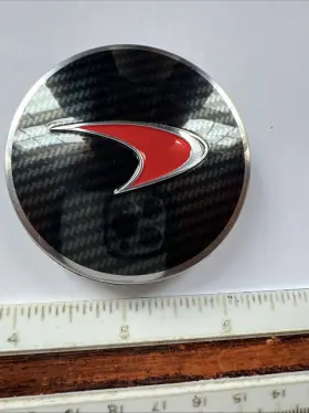 13b0955cp Mclaren 1 Oem Wheel Center Cap Carbon Red Tick 570s 570gt 600lt 720s 750s Artura