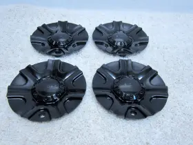 Msc-05-suv-ca Menzari Custom Alloy Wheel Bolt On Black Center Cap #2i-1