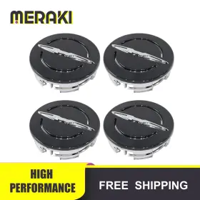 Mrot002437 Meraki 4 Pcs Wheel Center Cap Replacement For 2011-2023 Chrysler Pacifica 200 300 T And C