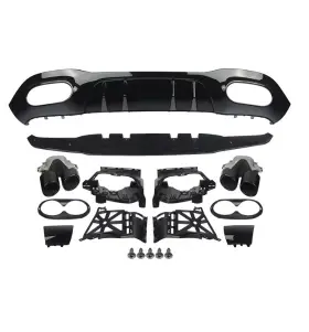 A2228201345 Mercedes-amg Car Rear Bumper Lip Diffuser For Benz W177 With Muffler