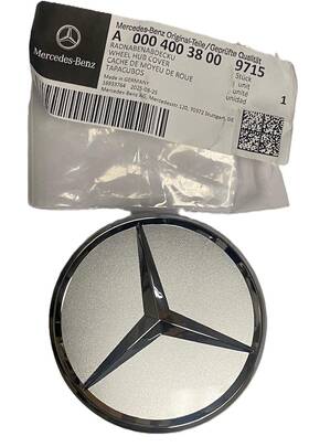 Mercedes-benz 0004003800 Genuine Oem Maybach Silver Center Cap 9715