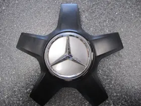 A0004000800 Mercedes Benz 85426 85427 85454 85619 Black C E S Class Satin And Chrome Center Cap - One/1