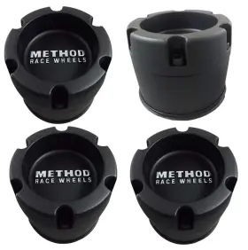 1524b1140-s1 Method Set Of 4 Race Wheels Black Wheel Center Cap 1524b1140-s1 Method Set Of 4 Race Wheels Black Wheel Center Cap
