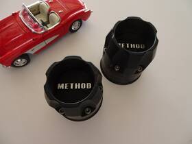 Method Race Wheels 171b100-s1 Set Of 2 Black Custom Push Thru Wheel Center Cap # 1717b100-s1