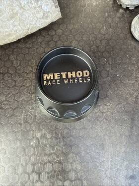 Method Race Wheels S128b106-s1 Push Through Hub Cover Flat Black Center Cap