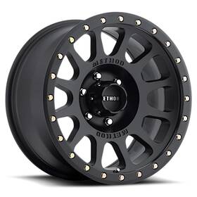 Method Wheels Mr30578516525 Fits Mr305 Nv 17x8.5 25mm Offset Matte Black Wheel With 12 Window Design