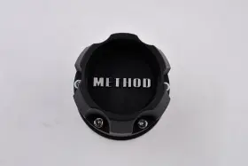 Cp-1717b100-s1 Method Wheels Satin Black With Silver Logo Wheel Center Cap Hub