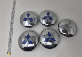 Mb891489 Mitsubishi 3000gt / Outlander Oem Alloy Wheel Chrome Center Cap X5 Set