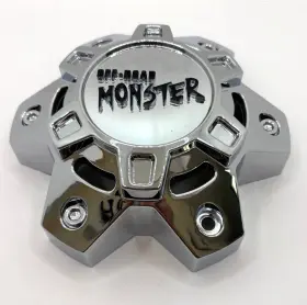 C-532-10 Monster Off Road Off-road Chrome Wheel Center Cap