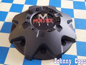 Monster Off-road Wheels C-224-6 # . Matte Black Custom Wheel Center Cap 55 Qty. 1