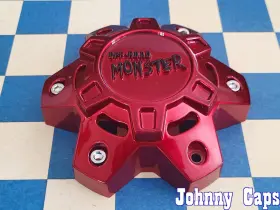 C-532-2 Monster Off-road Wheels # Orm6-6 . 6-lug Red Wheel Center Cap 94 Qty. 1