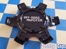 Monster Off-road Wheels Cap6196a Off-road # / 6-135. Gloss Black Center Cap 53 Qty. 1