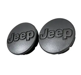 5dy07pa66 Mopar Jeep Cherokee Grand Wrangler 2 Inch Dark Gray Wheel Center Caps 5dy07pakab