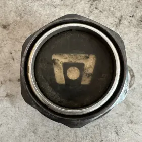 2242103077 Motegi Black Metal Wheel Rim Center Cap Hub Dust Cover Vintage