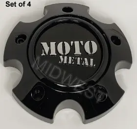 1079l121mo3gb-h34 Moto Metal 4 Gloss Black Wheel Rim Center Cap Small 5 Lug Only