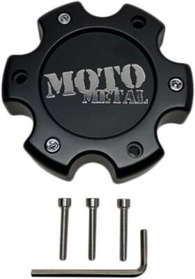 Moto Metal 1079l145mo3gb-h42 Gloss Black Bolt On Center Hub Cap For 6 Lug Wheels 6x5.5 6x135/139.7