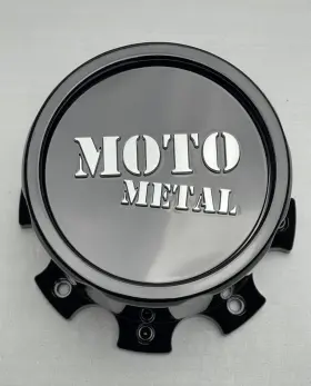 1079l171rmogb-h124 Moto Metal Used Gloss Black Dually Rear Wheel Center Cap