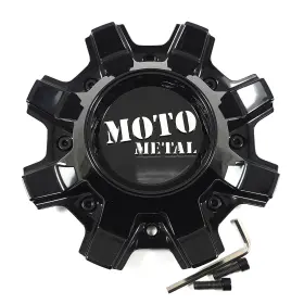 Cap-mo804d-gb Moto Metal Gloss Black Center Cap 9 Inch Od Bolt Open Closed For Mo804