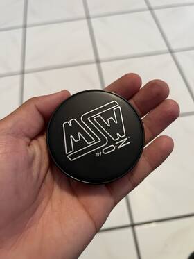 Msw Pmca61 By Oz Racing Wheel Rim Black Hub Cover Center Cap
