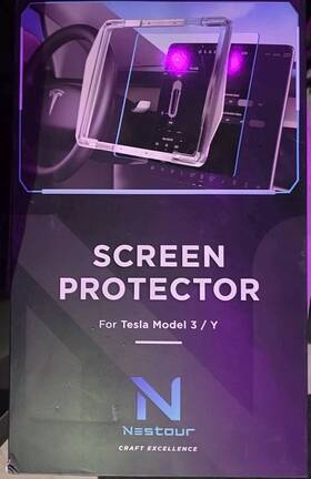 Nestour Pmtsl00109 Glass Screen 15 Inch Protector For Tesla 17-23 3 20-23 Y With Alignment Kit