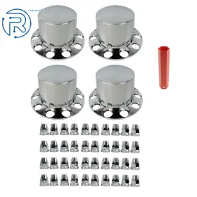 1789620 Netuera Abs Semi Truck Rear Wheel Axle Hub Covers Hubcaps Kits 33mm Chrome Lug Nuts 1789620 Netuera Abs Semi Truck Rear Wheel Axle Hub Covers Hubcaps Kits 33mm Chrome Lug Nuts