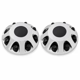 9597818 New Brand 2pc Chrome Wheel Center Cap For Chevy Silverado 3500 Hd Dually Front 17 Inch 8-lug