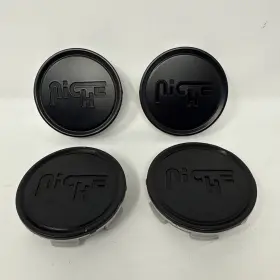 1003-22mbl Niche 885463908052 4 X Wheel Center Cap Matt Black With Gloss Logo - Read