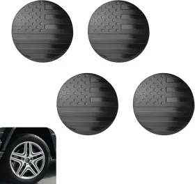 Nomompn16 Nomocale 4 Pcs Car Wheel Center Caps Waterproof And Durable Round Black