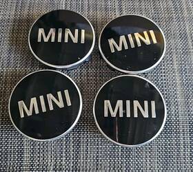 Oem 3613-1171 069 224059-10 Mini Clubman Cooper Countryman Paceman Wheel Rim Hubcap Center Cap Set Black