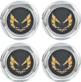 748668 Oer For Pontiac Firebird 1977-1981 Chrome Wheel Center Cap W Gold Emblem