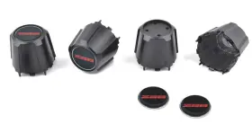 B881210 Oer Black/red Z28 Logo Wheel Center Cap Set For 1982-1992 Camaro N90