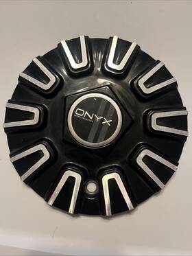 Onyx 11652080f-3 Custom Wheel Center Caps #11652080f-3 Black And Machine 1 Cap
