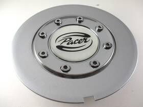 Pacer #006a 6 Inch Front 2 1/4 Back Silver Wheel Center Cap For 1
