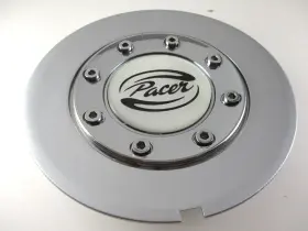 Pacer #006a 6 Inch Front 2 1/4 Back Silver Wheel Center Cap For 1