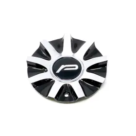 Cap-789mb Pacer / 789mb Machined And Black Bolt On Center Cap