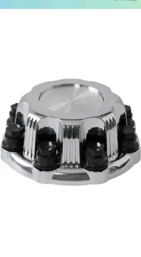 156c Performance Replicas Chrome Wheel Center Hub Cap 8 Inch Od 3 H Closed-end