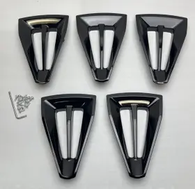 212gba-22 Performance Replicas Pr212 22 Inch Gloss Black Accents Inserts Set 5 Pcs
