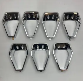 973t2090 Performance Replicas 20 Inch Chrome Accents Inserts Set 7 Pcs