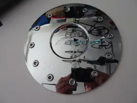 61002285f-1 Platinum Custom Chrome Wheel Center Cap # 89-9215