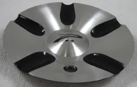 89-9093b Platinum Wheels Silver / Black Custom Wheel Center Cap Caps # C-317b