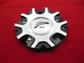 A89-9437u Platinum Ultra Wheel Center Cap Machined Alum/gloss Black Finish New