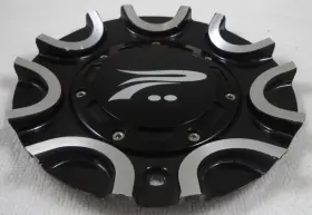 C706702b Platinum C706702b/m Wheels Silver / Gloss Black Custom Wheel Center Cap Caps #