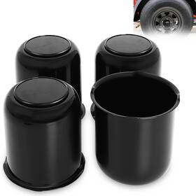 Podoy L7530bk Trailer Wheel Center Caps 3.19 Inch For Truck Rv Rims 4 Closede