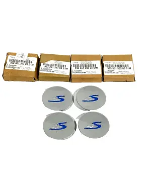993.361.303.03 Porsche 1994-98 911 Carrera 4s 993 Oem Center Caps For 18 Inch Turbo Twist Wheels