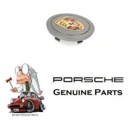 993-361-303-07-61w Porsche 911 993 Center Cap Steel Grey Genuine 9933613030761w 361 303 07 61w